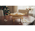 Wadah Saji Persegi Klasik motif Lily M35